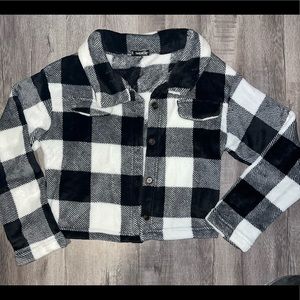 Fleece trucker jacket